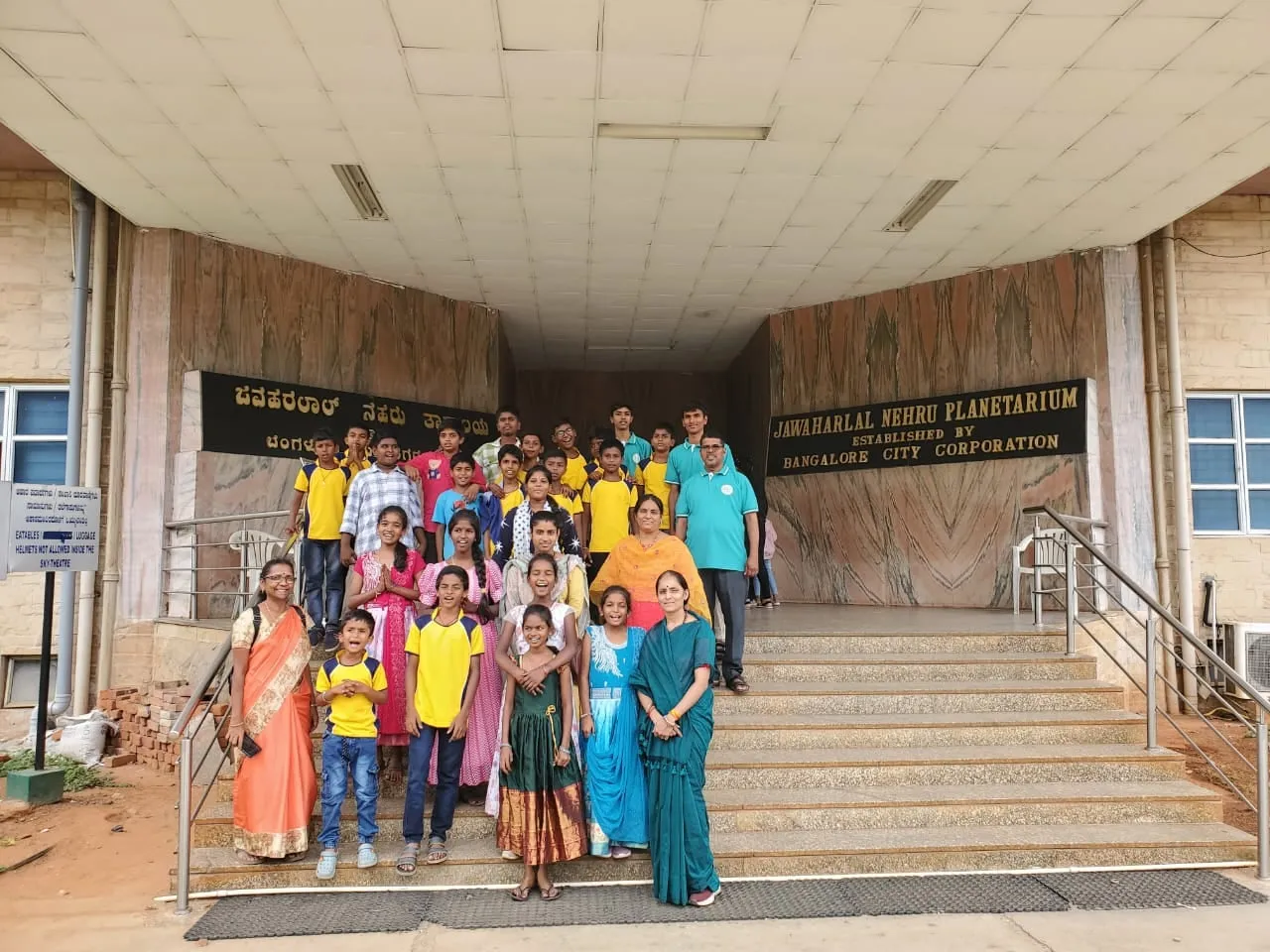 The Kuteer children photographed together during their Bangalore excursion
